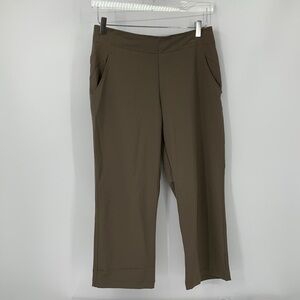 Nike Golf Dri-fit crop pants straight leg active brown taupe khaki women 6